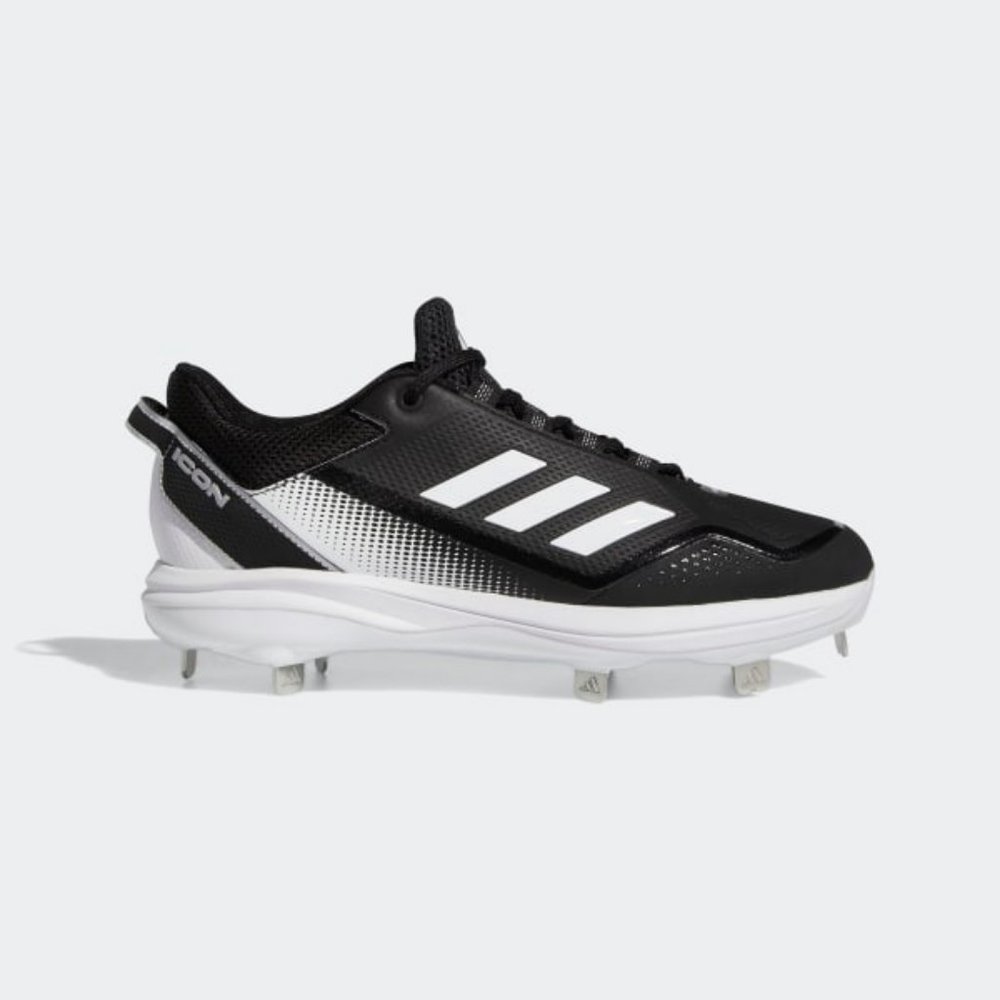 Adidas Icon 7 Mens Low Top Baseball Cleats Black White FZ1558 NEW Size 13